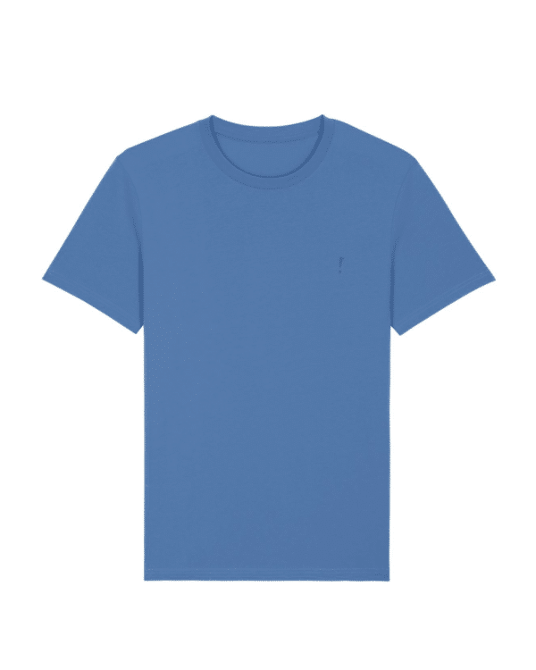 Basic T-shirt blauw voorzijde