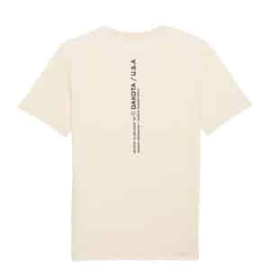 Ecru T-shirt met backprint