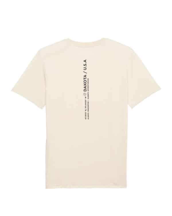 Ecru T-shirt met backprint