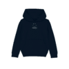 Navy hoodie with smile